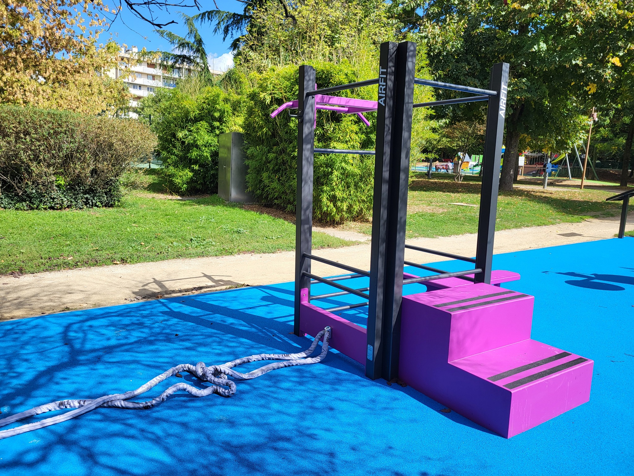 Aire de fitness à la Colline Cacao